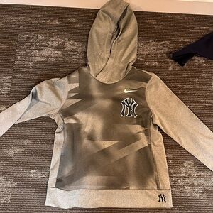 Gray Hoodie Sweatshirt with Embroidered Logo